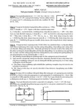 Đề thi tuyển sinh lớp 10 môn  Vật lý thời gian làm bài 150 phút (không kể thời gian phát đề )